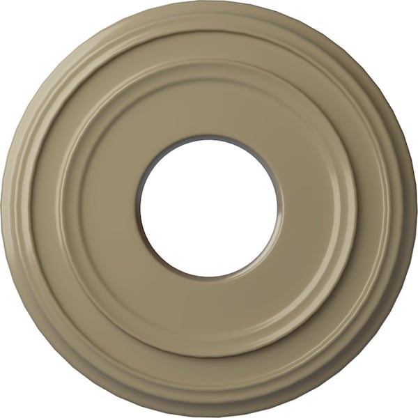 Ekena Millwork Classic Ceiling Medallion (Fits Canopies up to 7 1/4"), 12 3/8"OD x 4"ID x 1 1/8"P, Gobi Desert CM12CLGDF - main